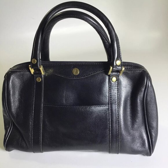 GoldPfeil Handbags - Goldphiel Boston Bag Euc, Black Leather
